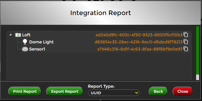 Integration Report Device Zone